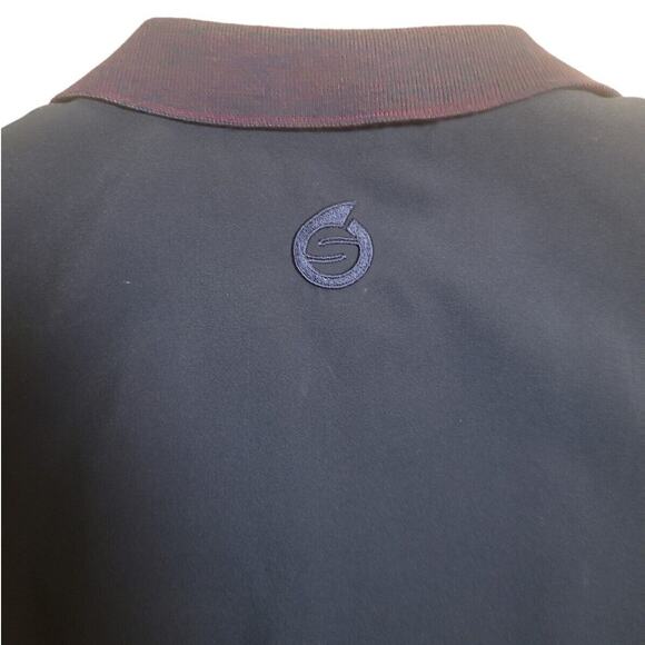 VTG Sunderland of Scotland Golf Vest Men’s L Blue Full Zip Windbreaker EUC - Picture 4 of 11